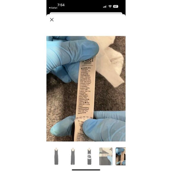 Athleta Black Nighttime Bliss Sleep Romper 1 piece Jumpsuit PJ Medium maternity - Picture 6 of 7